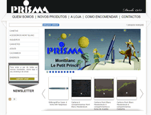 Tablet Screenshot of prismapapelarias.com